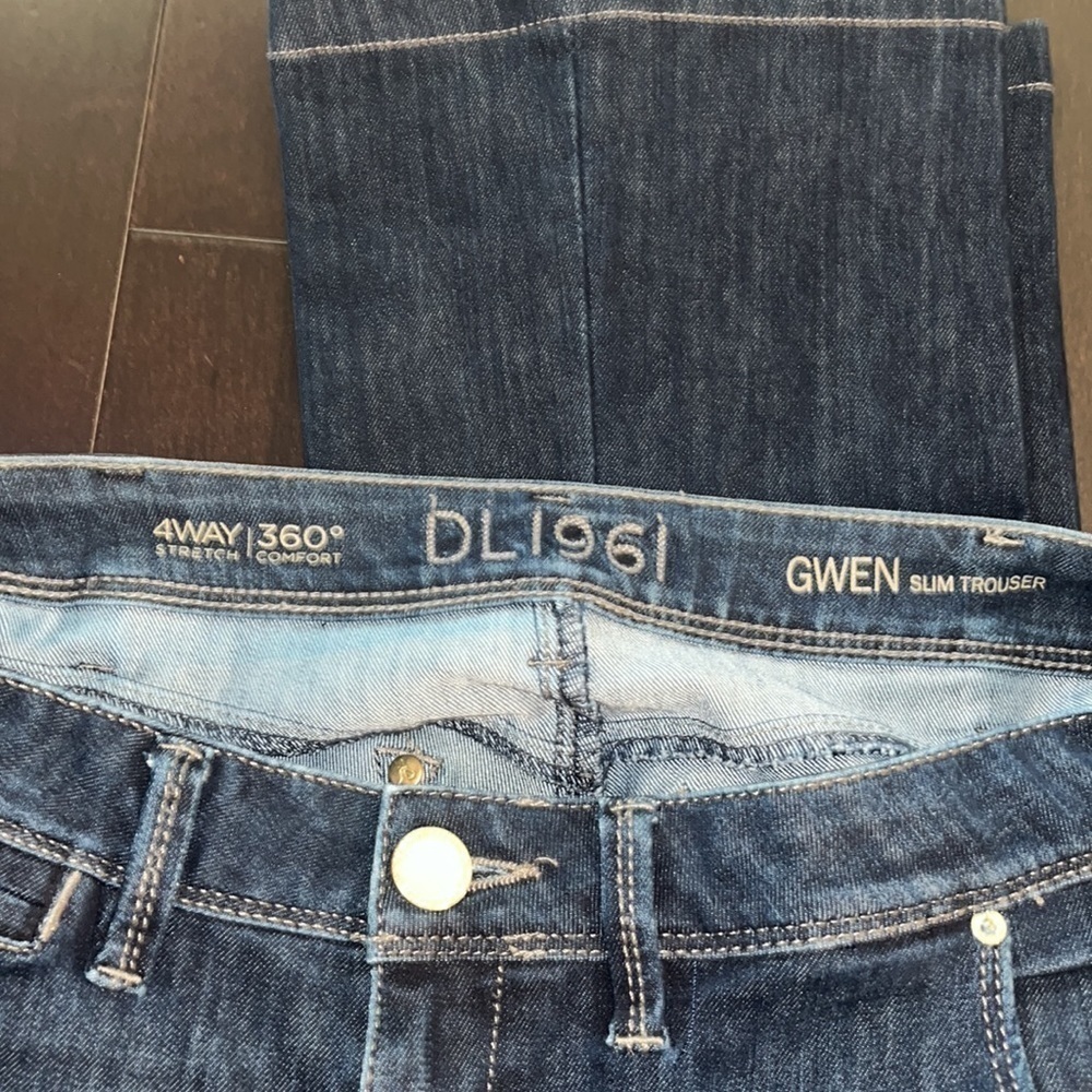 DL1961 Gwen Slim Trouser Comfort Stretch Dark size 29 excellent condition - Picture 9 of 9